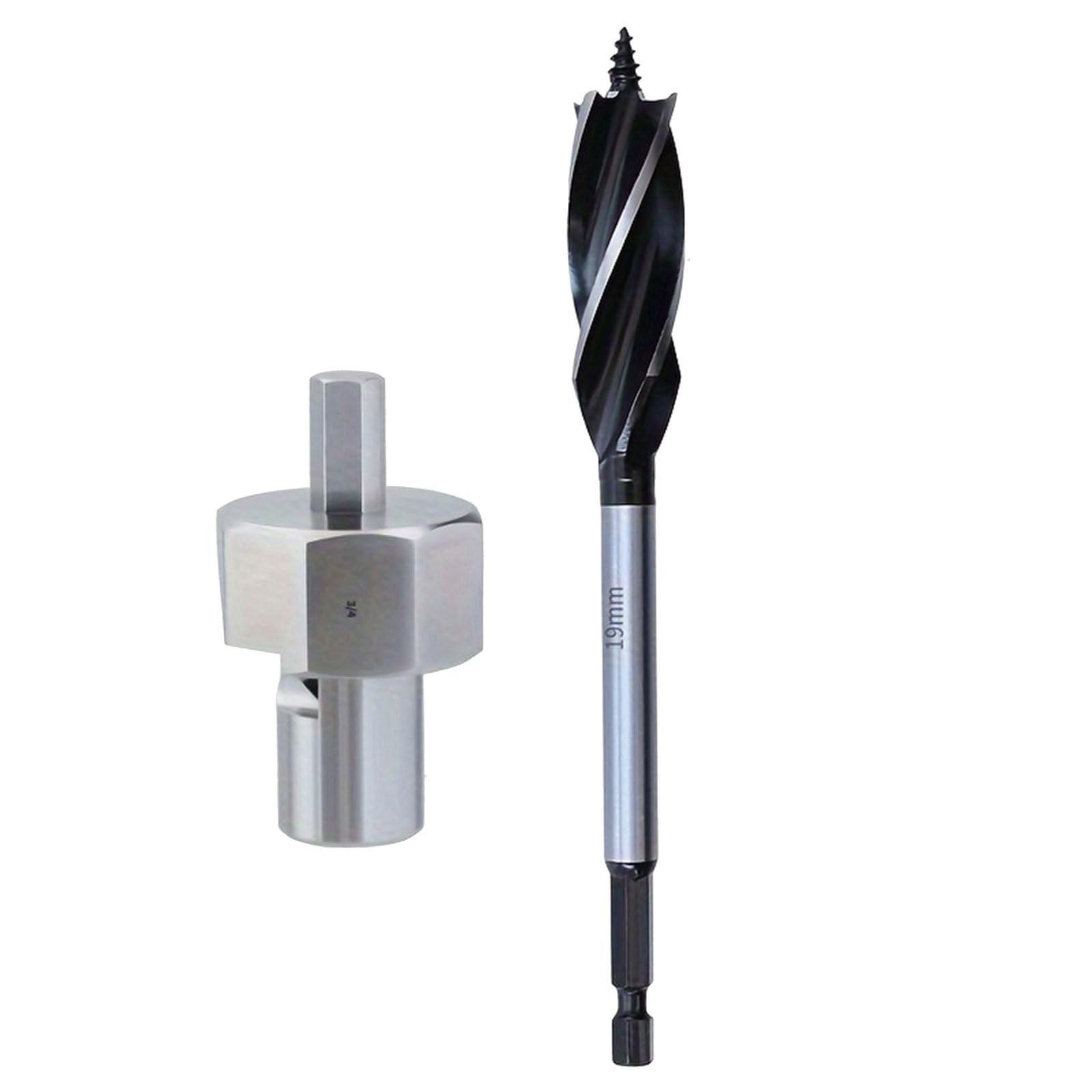 Kalttoy 19Mm Branch Drill Workbenches Dog Hole Chamfer Reamer Tool Stainless Steel 20Mm 19Mm Dog Hole Shaping Trimmers Hexagon Shank For Electric Drill Trimmers