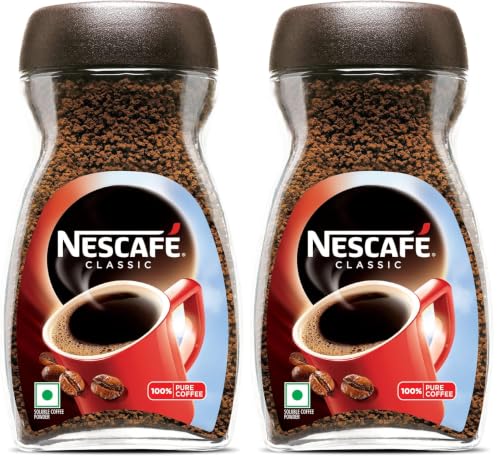 Image of Nescafe Classic Coffee Glass Jar, 50gram, Ground (Pack of 2)