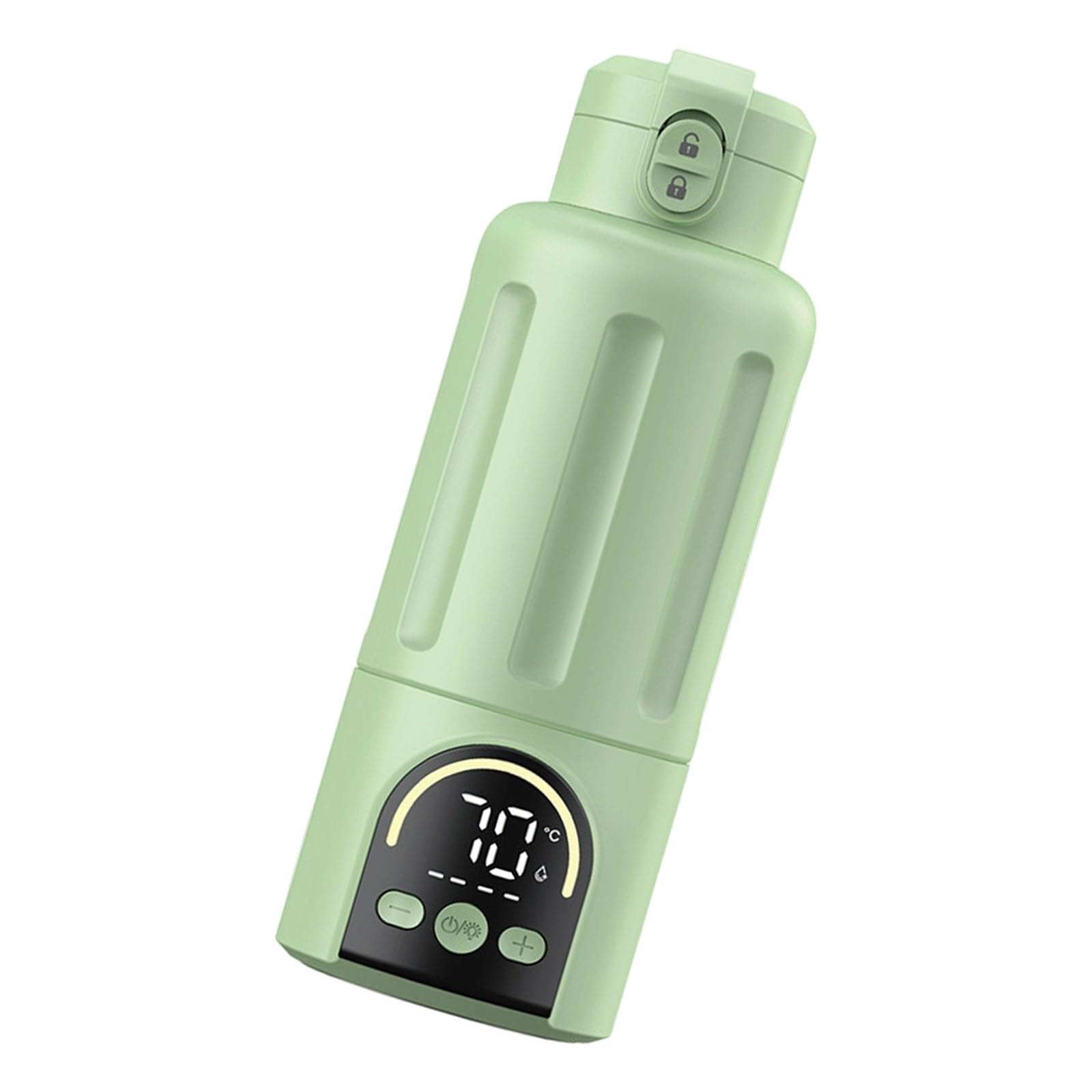 Chauffe-biberon rechargeable de 30 W pour nouveau-né et enfants - Tasse chauffante de 500 ml - Chauffe-biberon sans fil pour voyage en plein air - Chauffage de voyage - Tasse à lait