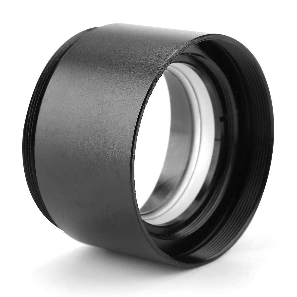 BTIHCEUOT Achromatisches 0,5-faches Stereomikroskop-Vorsatzobjektiv für Industrie-Videomikroskope (48 mm, Schwarz, Metall, Glas)