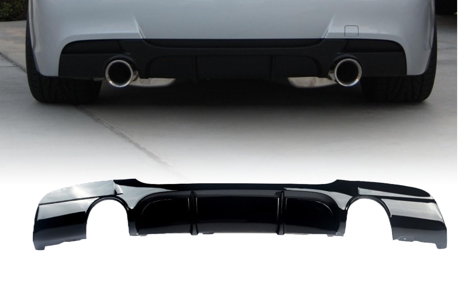 MpTuned E90 E91 Diffusore nero lucido 3 berlina 335i 335d 2007-2013 M Sport