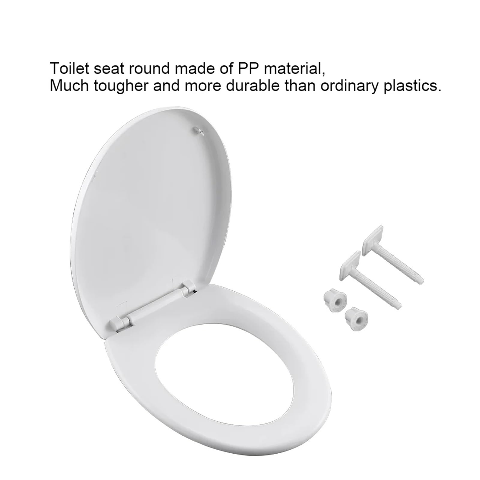 Asiento de inodoro, Thickened Soft Close V-Shaped Toilet Seat