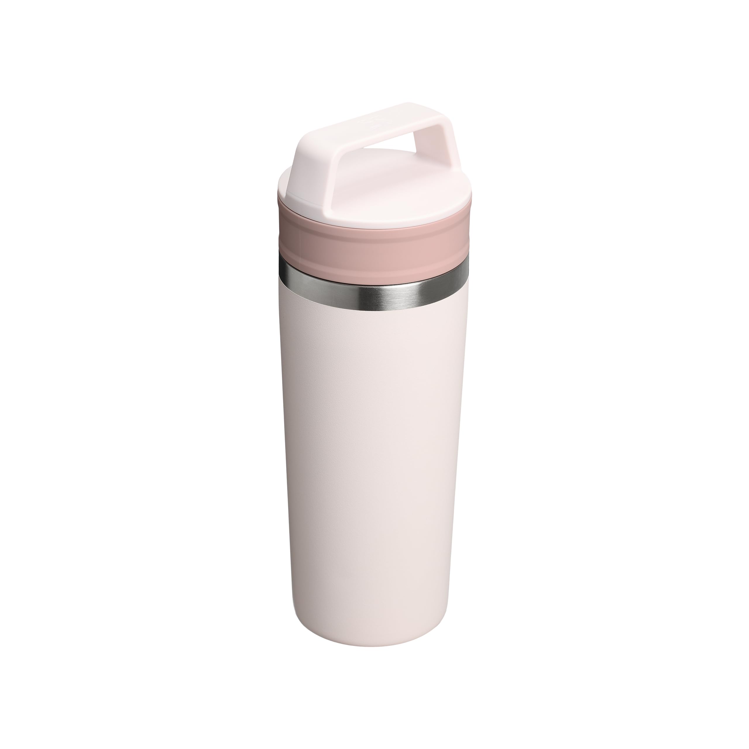STANLEY 1913 Cafe Kaffeebecher To Go 0.47L - Hält 4 Stunden Heiß - Edelstahl Thermobecher - Spülmaschinenfest - Coffee Becher - Rose Quartz | Hält 5 Std. heiß - 6 Std. kalt - Spülmaschinenfest - Tragegriff - Edelstahl