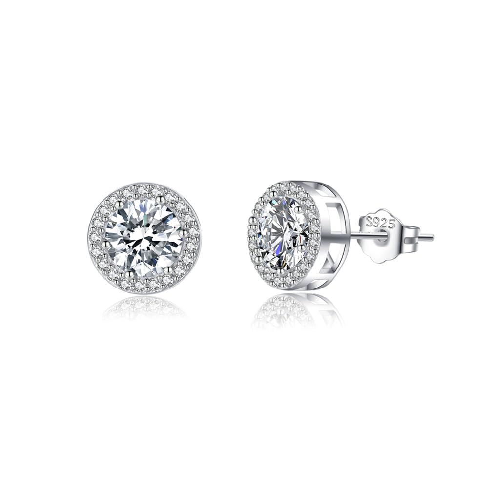 SLUYNZ Sterling Silber CZ Creolen Ohrringe Tropfen für Damen