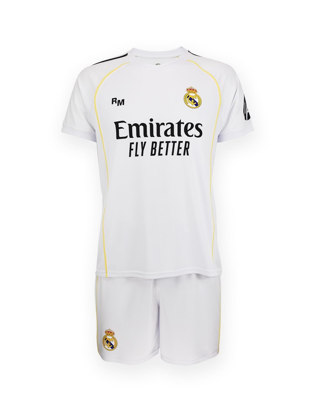 Real Madrid Personaliza tu conjunto de Camiseta y pantalón corto 2025/26 Niño – Réplica Oficial con Nombre y Número Personalizado