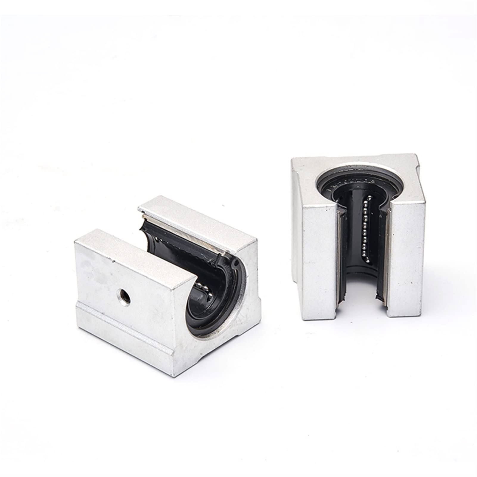 4 pièces SBR12UU SBR12 roulement linéaire, Bloc de roulement linéaire Ouvert Bloc linéaire for Guide linéaire de 12 mm