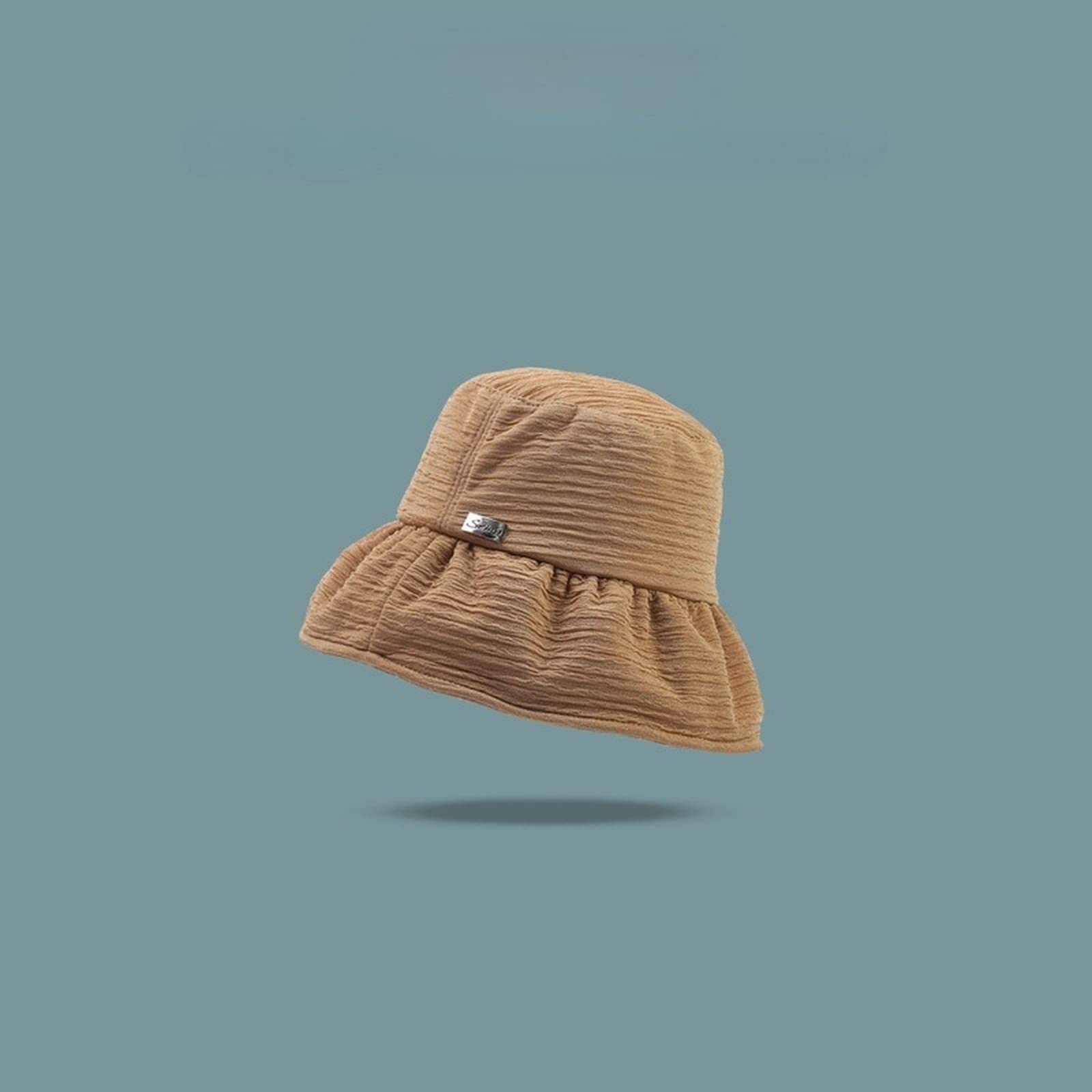 Chapeau de pêcheur de mode anti-UV à motif d'ondulation