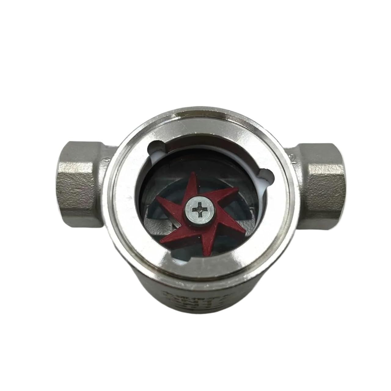 Indicador de flujo de agua de mirilla de acero inoxidable 304 con impulsor de PTFE - Tamaños de rosca NPT 1/4", 3/8", 1/2", 3/4", 1"(1In)