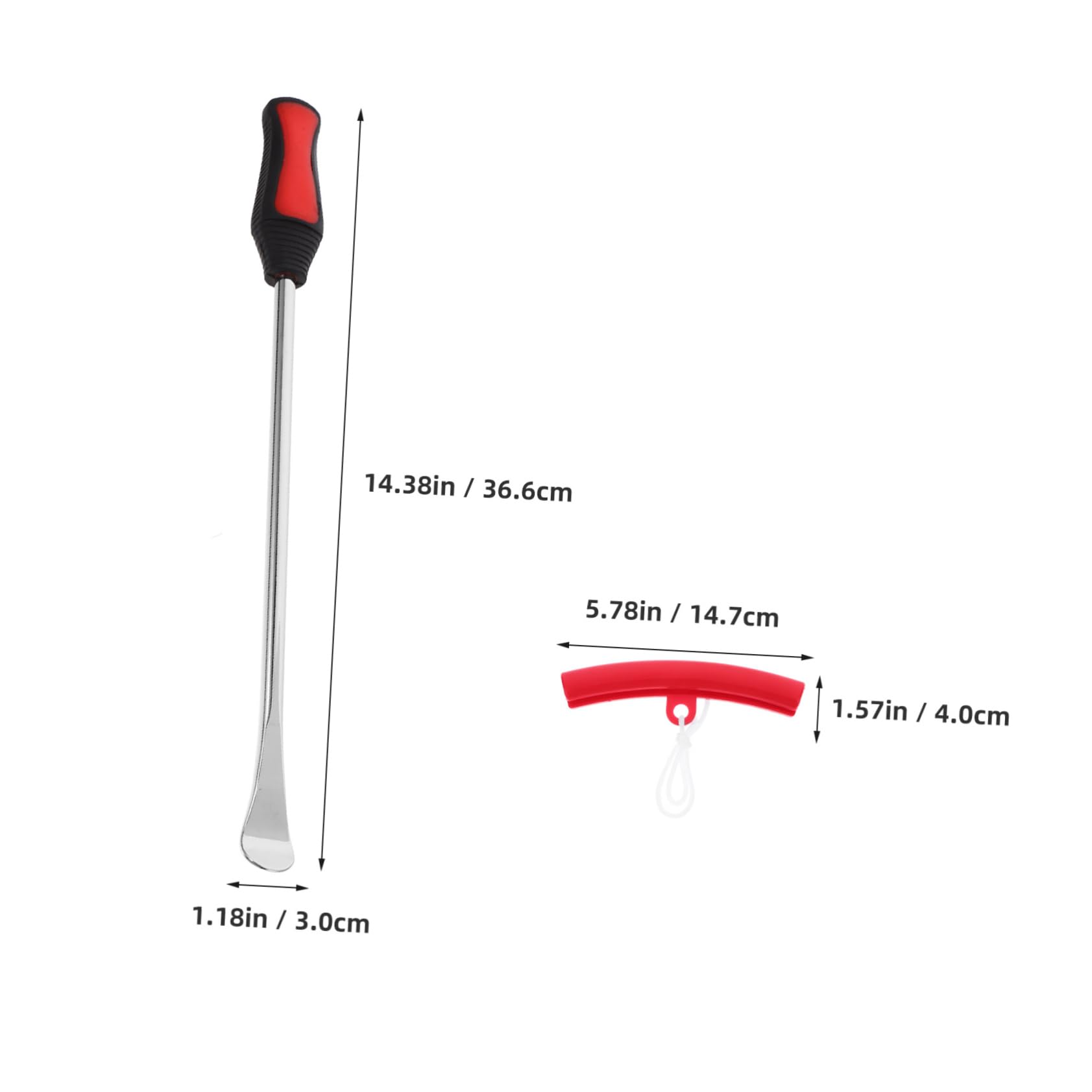 Cabilock 1 Set Motorcycle Tire Changing Tool Kit with Tire Spoons Valve Cores Rim Protectors for Easy Use Motorcycles Bicycles Cars Ergonomic Grip Versatile Application