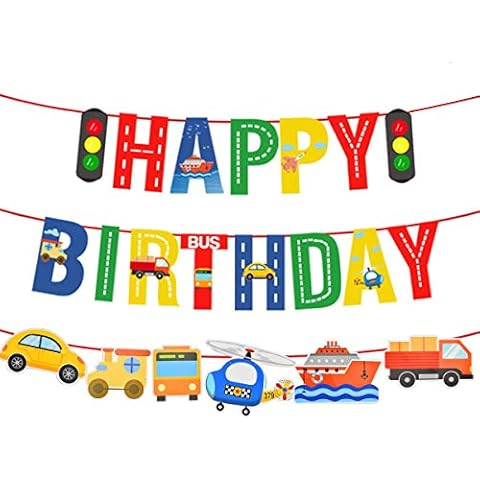 Happy Birthday Banners for Kids Birthday Bunting for Boys Girls 1st Birthday Decoration Small Bunting Flags for Birthday Party Supplies Photo Prop Paper Birthday Bunting Banner for Children Women Men Cover