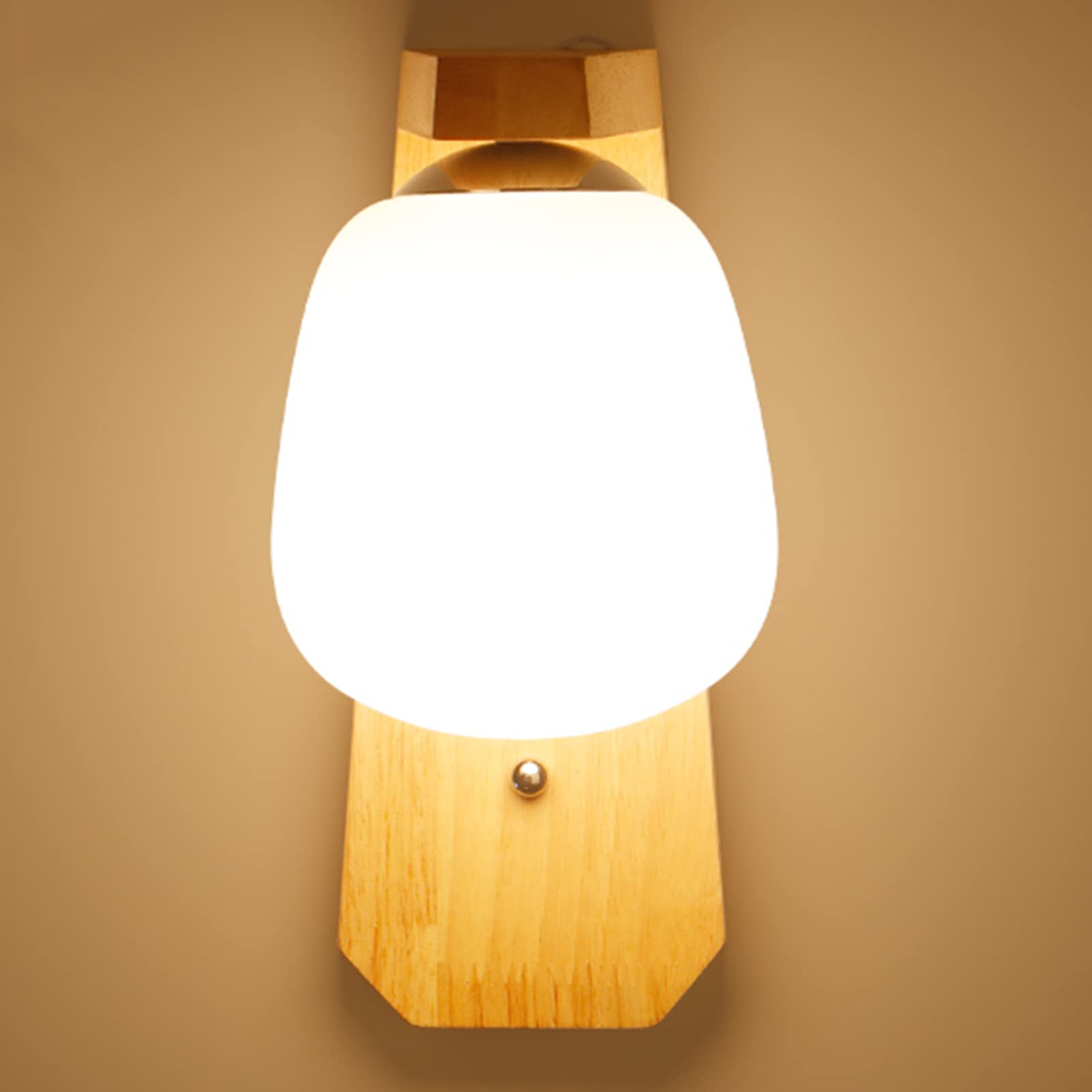 Modernes minimalistisches E27-Massivholz, LED-Deckenleuchte, Schlafzimmer-Nachttischlampe, kreatives Wohnzimmer-Gang-Treppen-Dekorationslicht