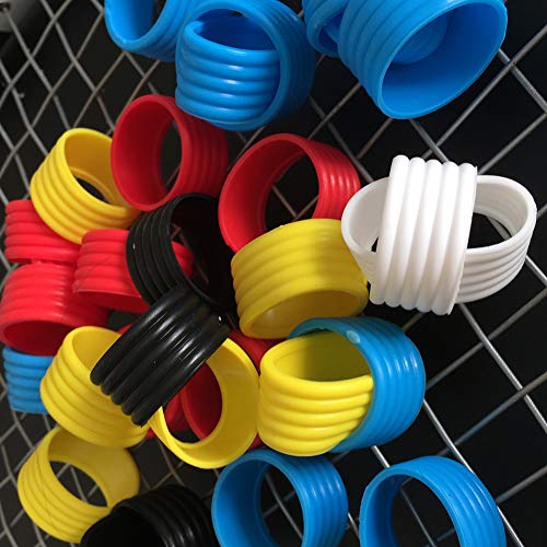 Jorzer Tennisschläger Fix Ringe Gummigriff Bands Übergriffen Protector Für Squash Schläger Black 2 stücke - Image 7