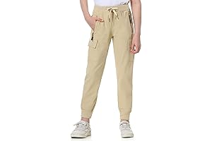 Lightweight Khaki Cargo Joggers for Girls: Style and Comfort Combined