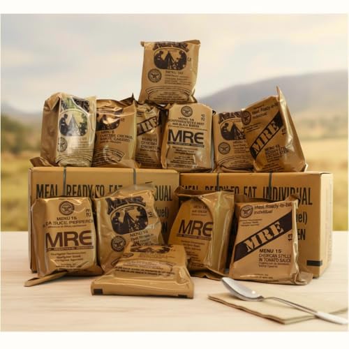 MRE Meals Ready to Eat A and B bundle cases 2027 inspection. Genuine Military US surplus emergency food bulk supply full box with heater (A and B bundle (menus 1-24)) - Image 3