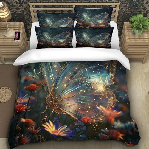 Housse de couette 220x240 microfibre ultra douce 3D