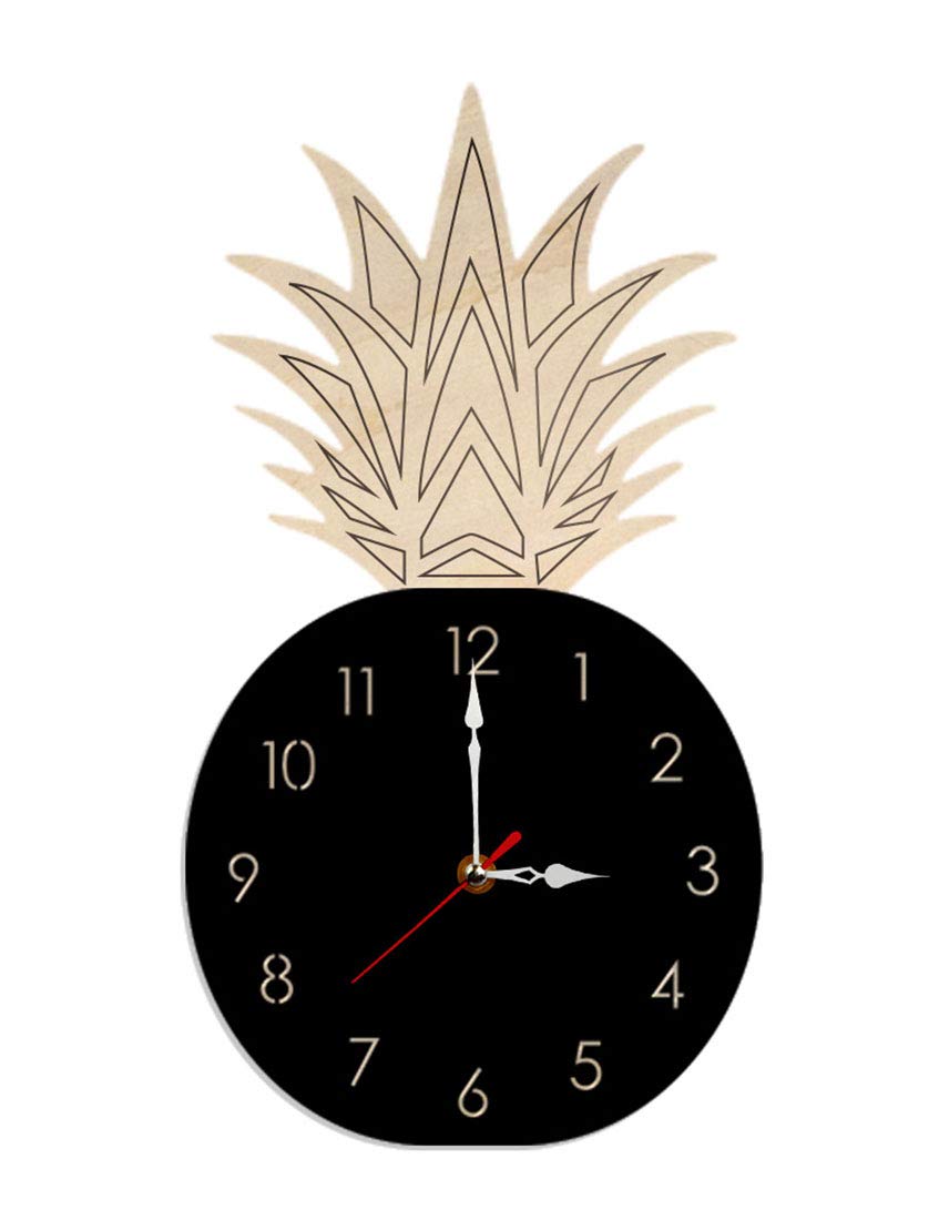 Zhangqian Wall Clock, Silent Battery Operated Wall Clock for Kids Living Room Bedroom Kitchen School Office Decor,Black