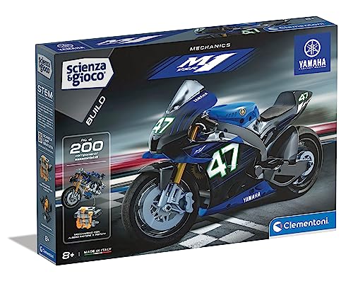 SVILUPPO COGNITIVO: Mentre i bambini assemblano il modello della Yamaha M1 sviluppano abilità motorie fini capacità di problem solving e comprensione meccanica. Un modo divertente e stimolante per potenziare le capacità cognitive e la passione per la meccanica.