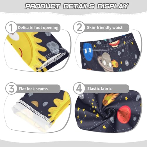 Bolaz Toddler Girls Leggings Printed Yoga Pants Leggings Cartoon Planets for Kids3