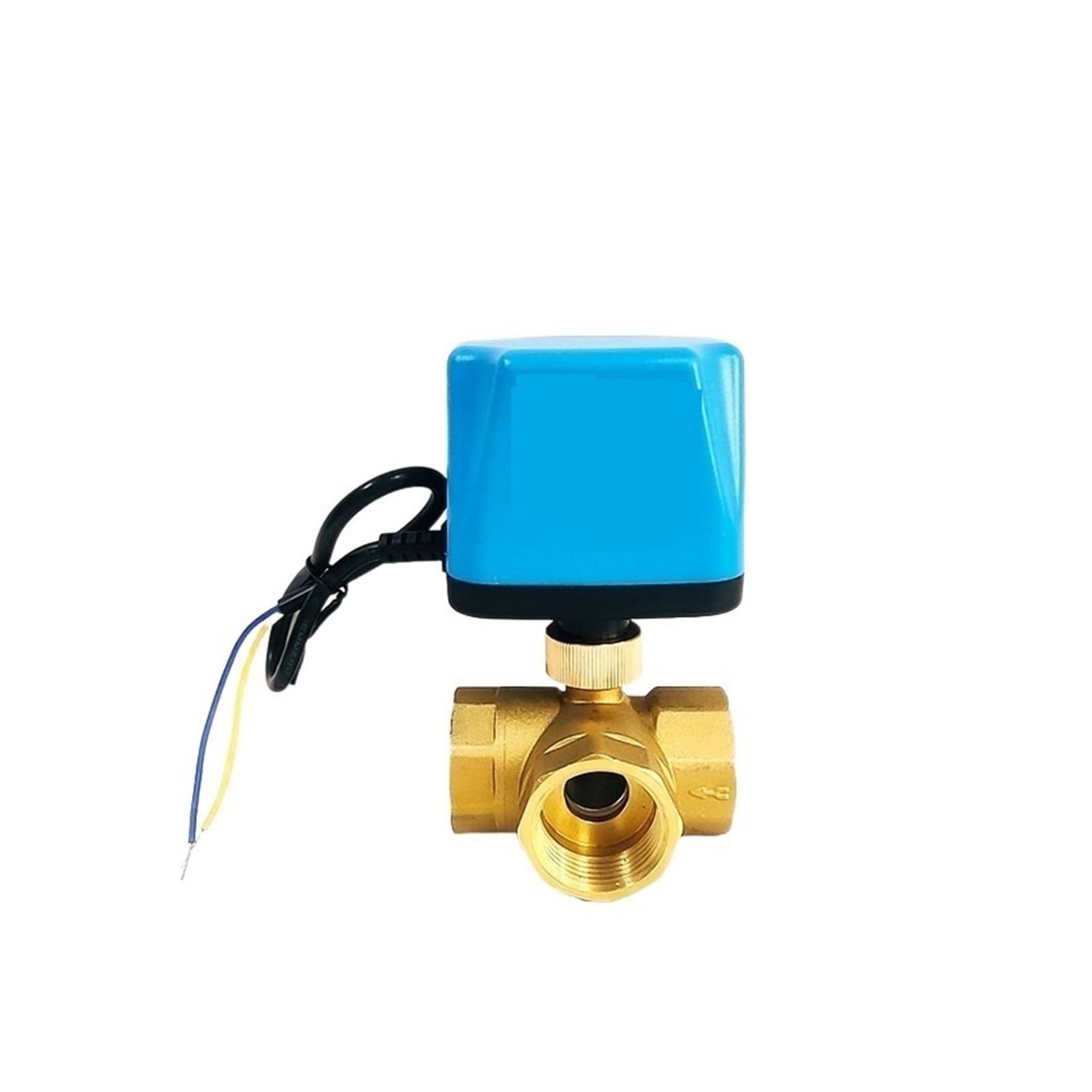 Válvula de bola, Válvula de bola eléctrica latón, 1/2 ", 3/4", 1, 1-1/4", 1-1/2, dos líneas, tres vías, normalmente cerrada, válvula interruptor abierta for agua(1",12_NORMALLY CLOSED)