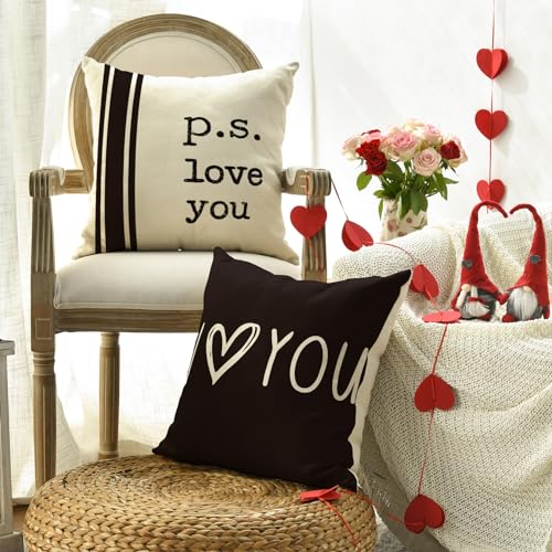 Housse de coussin Saint-Valentin 40x40 cm pour changer de déco sans effort - 4