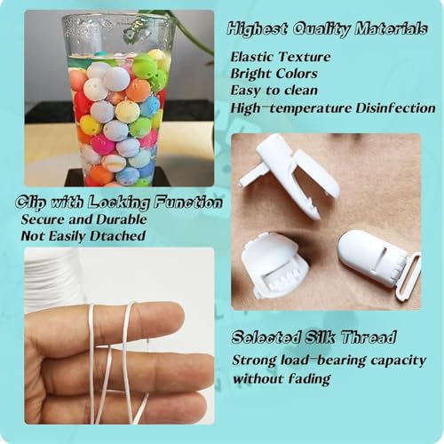 Image of Personalized Pacifier Clip for Boys and Girls, 4 Sets of 26 Letters DIY Silicone Stroller Clip with Name,Cute and Durable Pacifier Holder Soother Chew Toy, Unique for Newborn Gifts