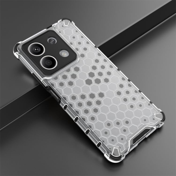 Image of Prime Retail Hard PC Back Case Cover for Redmi Mi Note 13 5G Anti Slip Ultra Thin Shockproof Reinforced Corners (Polycarbonate|Transparent)