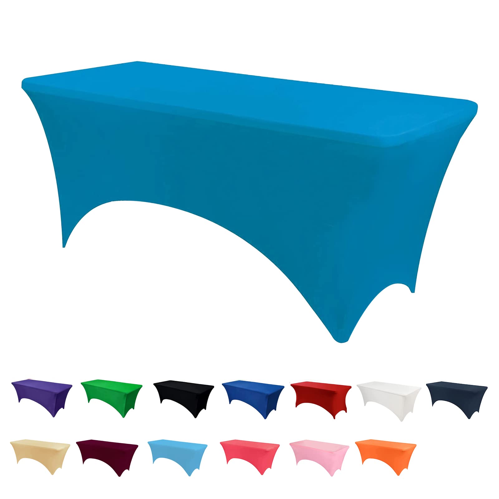 Newthinking 6FT Stretch Tablecloth for Craft Spandex Stretch Table Cloth