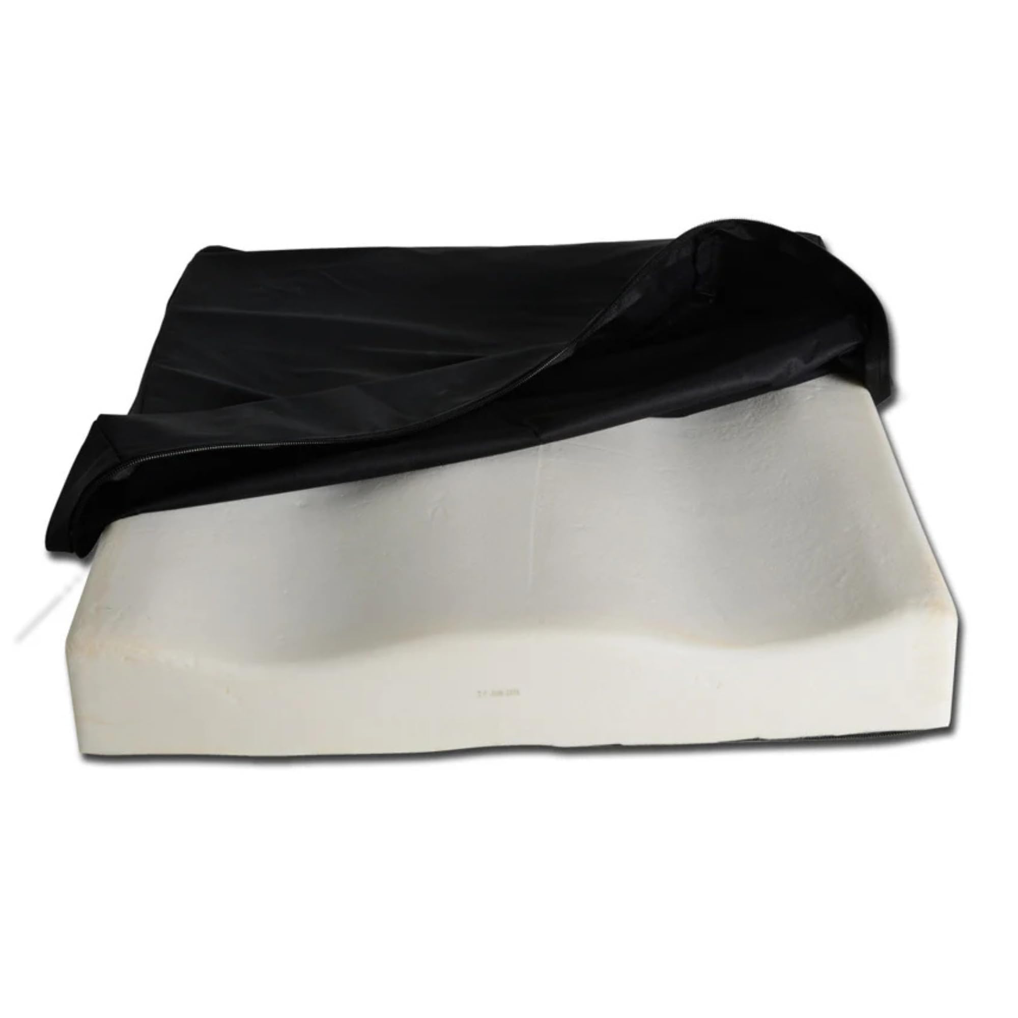 FERRUCCI COMFORT Cuscino in Gel Viscoelastico Antidecubito Ortopedico Supporto Lombare, Memory Foam, per Sedia a Rotelle, Poltrone, Ufficio, Professionale Viscomuss 41x41x6