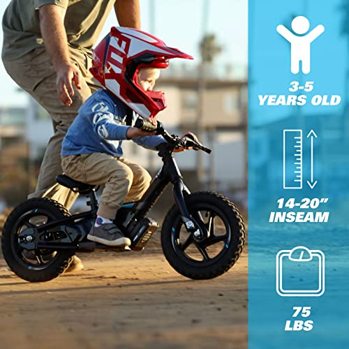 STACYC 12eDRIVE Electric Balance Bike for Kids Ages 3-5