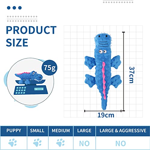 Crinkle Dog Toy, Dog Squeaky Toys Crocodile, Stuffed Puppy Toys, Teething Toys Interactive for Hide and Seek, Perfect… - Image 5
