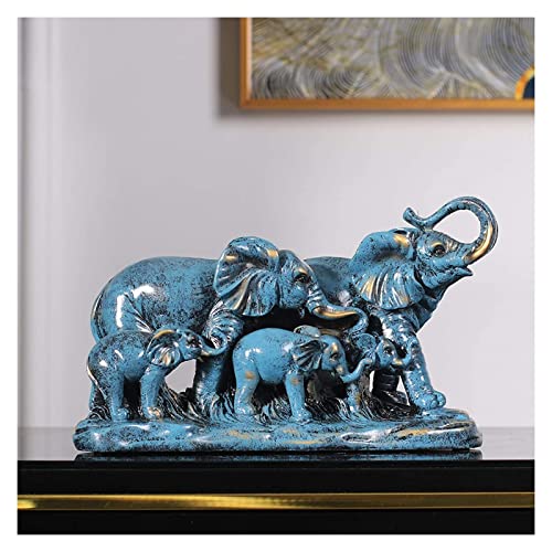 Sculpture éléphant duo pour combler un espace vide sur buffet de salle