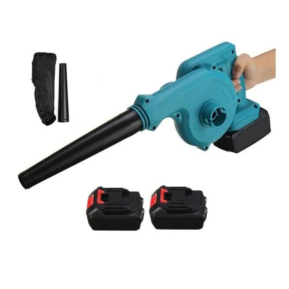 SOFFIATORE FOGLIE A DOPPIA BATTERIA 36V CON SACCO E CARICABATTERIE