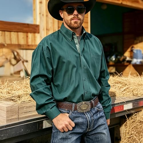 Image of SANSTHS Western Cowboy Belts for Men Women, Mens Western Belt Bull Buckle Country Belt Cowboy Leather Belt for Jeans