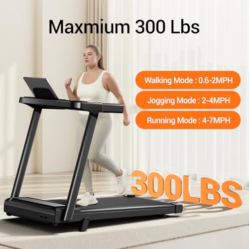 image for LONTEK 12% Incline Treadmill with Handle, 3-in-1 Portable Treadmills f