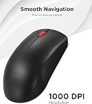 Lenovo Wireless Mouse (WL150) - 2.4G Nano USB-A Two-Handed Ergonomic Mouse - 3 Million Clicks, 1000DPI - Portable Compact Wireless Design - Computer and Laptop Accessories