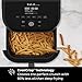 Instant Vortex Plus 6QT Air Fryer with Odor Erase Technology, 6-in-1 Functions that Crisps, Roasts, Broils, Dehydrates, Bakes & Reheats, 100+In-App Recipes, from the Makers of Instant Pot,1700W,Black