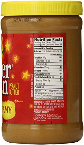 Peter Pan Peanut Butter Creamy 16.3 Oz. #TOP1