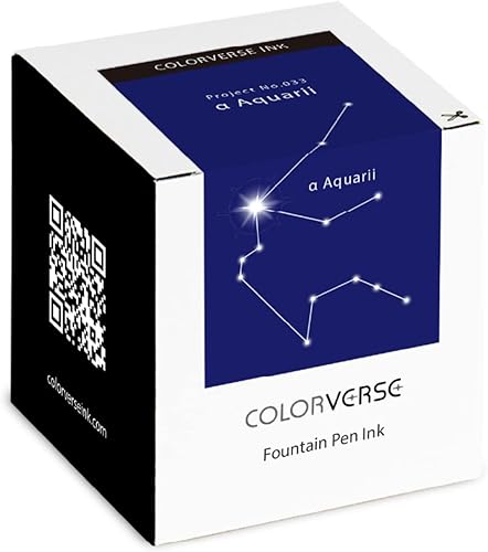 Miniatura 3 de Colorverse Pluma estilográfica Tinta Azul  Aquarii 2.2 fl oz Tinta a base de tintes Project Series