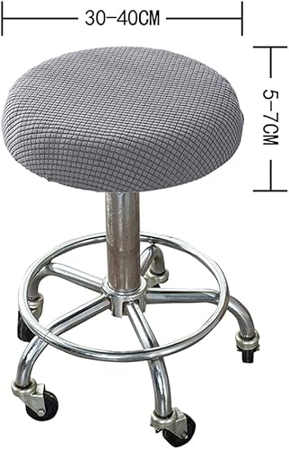 Miniatura 6 de Garneck Funda de asiento de taburete, funda de cojín para taburete de bar, funda elástica, lavable, protector de silla para taburete sentado, color