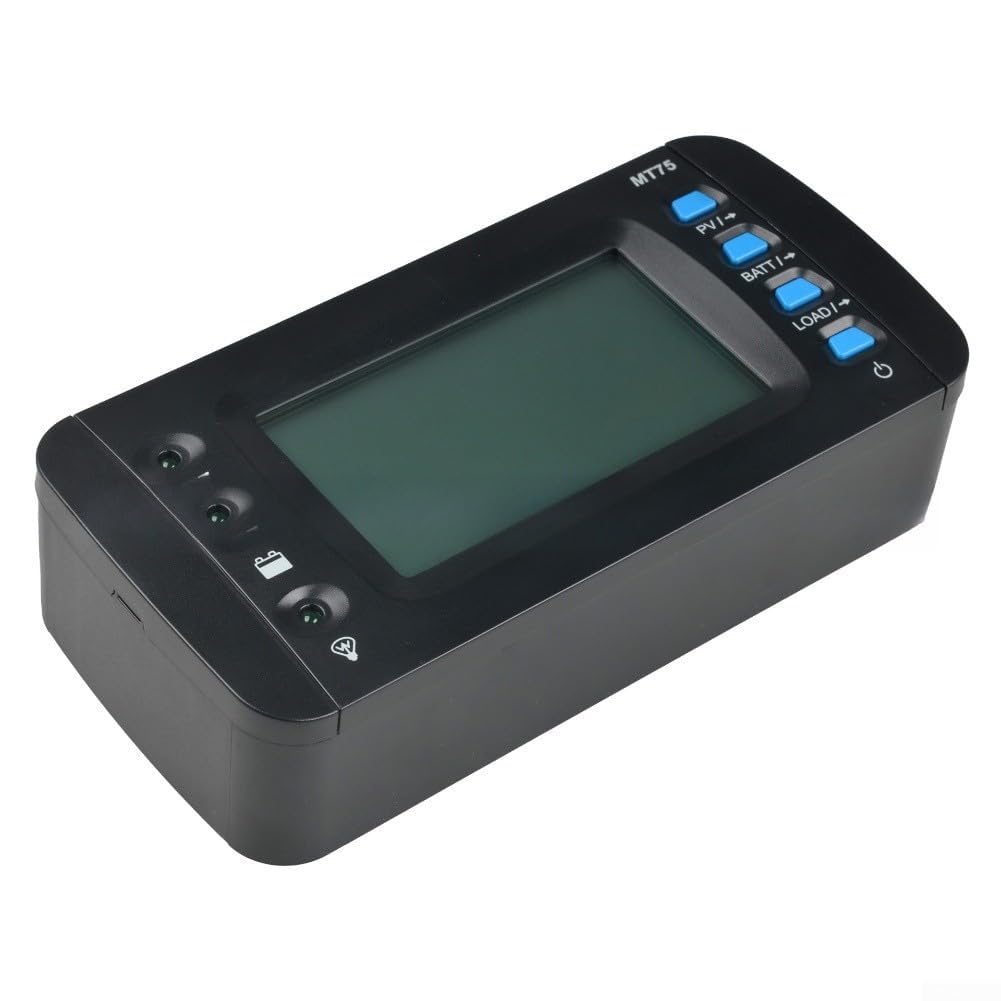 MT75 - Misuratore remoto con LCD da 4,7 pollici, per il monitoraggio di Solar Charge Controller e Inverter Dual RJ45 Porte RS485 Connettività Supporto a parete WiFi Controllo PC