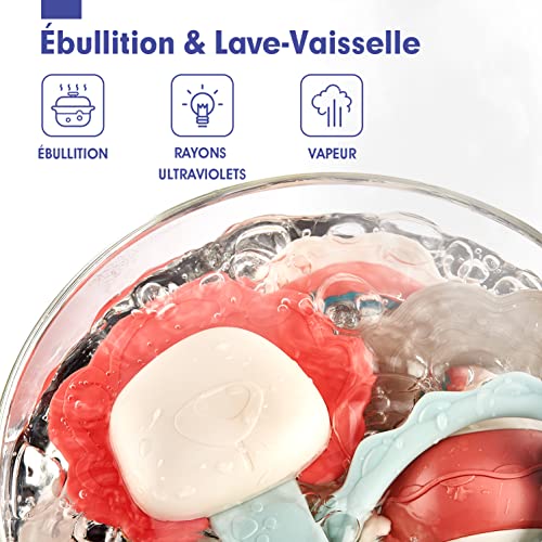 Jouet pour Bébé 3 Mois Hochet de Dentition pour Bébé 0 3 6 9 Mois, Jouets d'Eveil Anneaux de Dentition sans BPA avec Boîte de Rangement Cadeau pour Naissance Garçon Fille, 10PCS – Image 5