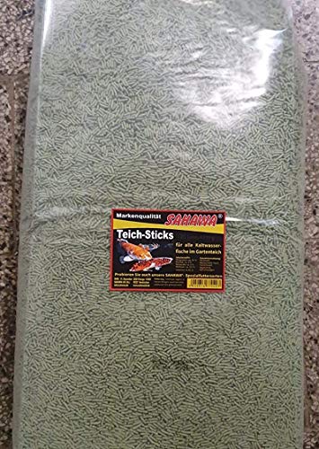 SAHAWA Teichsticks grün 5 Kg Fischfutter Koifutter Goldfischfutter