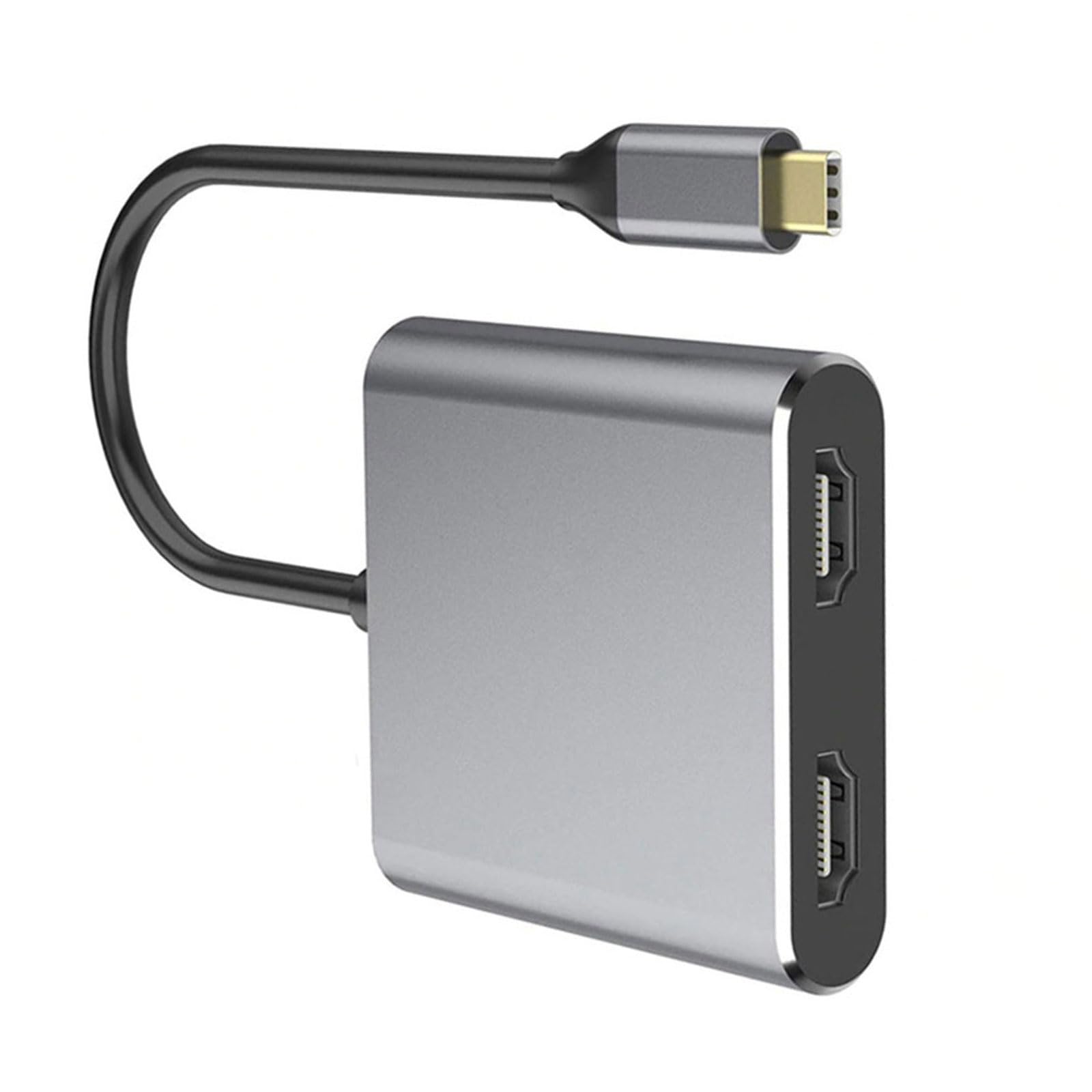 Station D'accueil USB-C Double HDMI 4K - Hub 2 écrans, Charge Rapide, Alliage Aluminium Pour PC Portable - 2