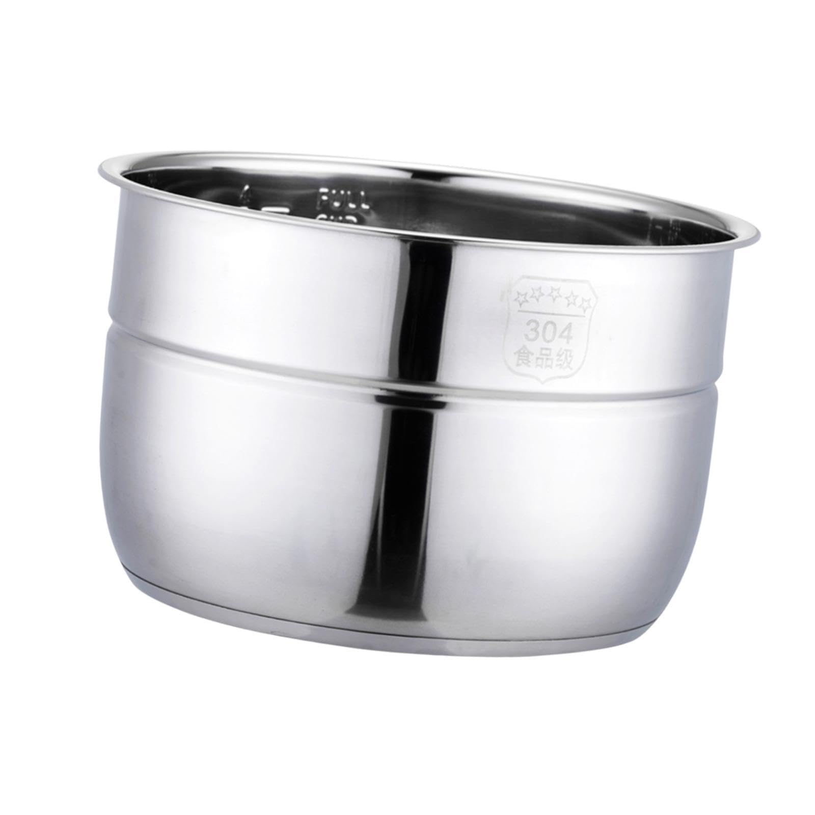 Olla a Presión Reemplazo Recipiente Interno Acero Inoxidable Cocina Olla Eléctrica Gran Capacidad Apto para Familiares Celebraciones, 12l