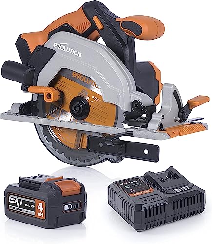 Evolution Power Tools R165CCS-Li Akku-Kreissäge für Schnitte in den verschiedensten