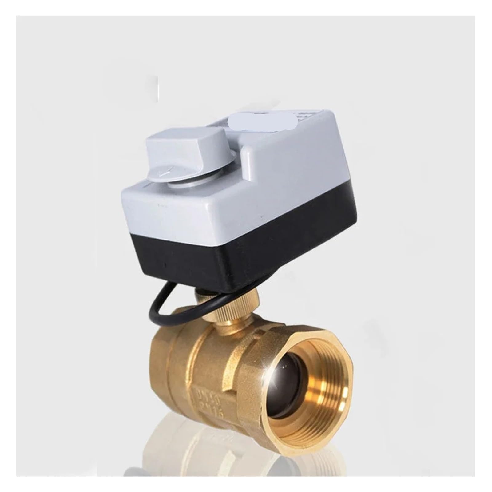 Vanne à bille électrique AC220V 3 voies laiton 1/2 pouce pour chauffage eau