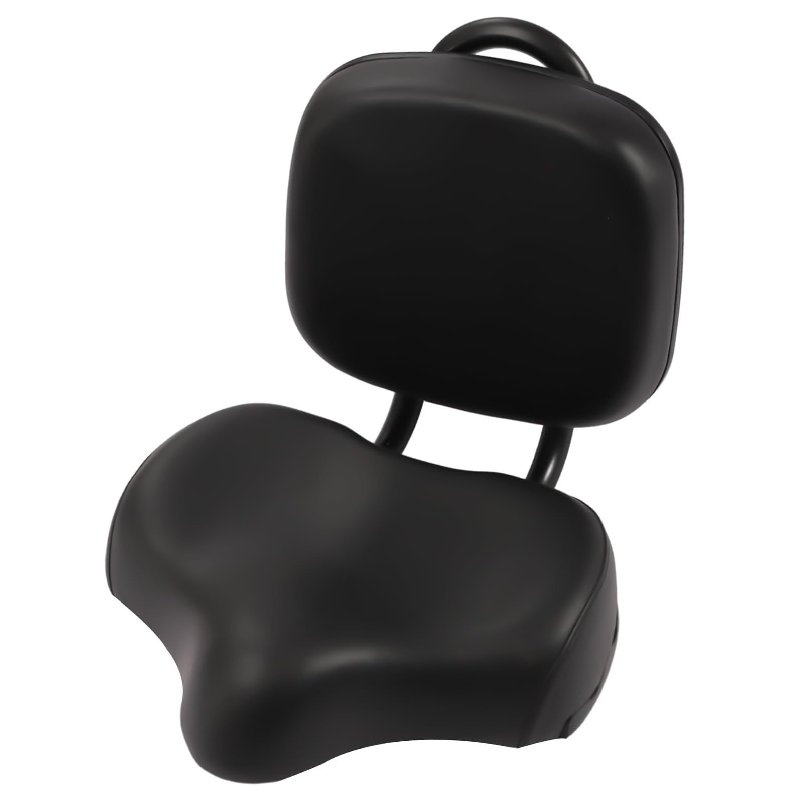 Bicycle Seat with Backrest, Soft Comfortable Larger Size Ergonomically Designed Curved Seat Applicable to Exercise Bikes, Electric Bikes, Mountain Bikes, Cruiser Bikes