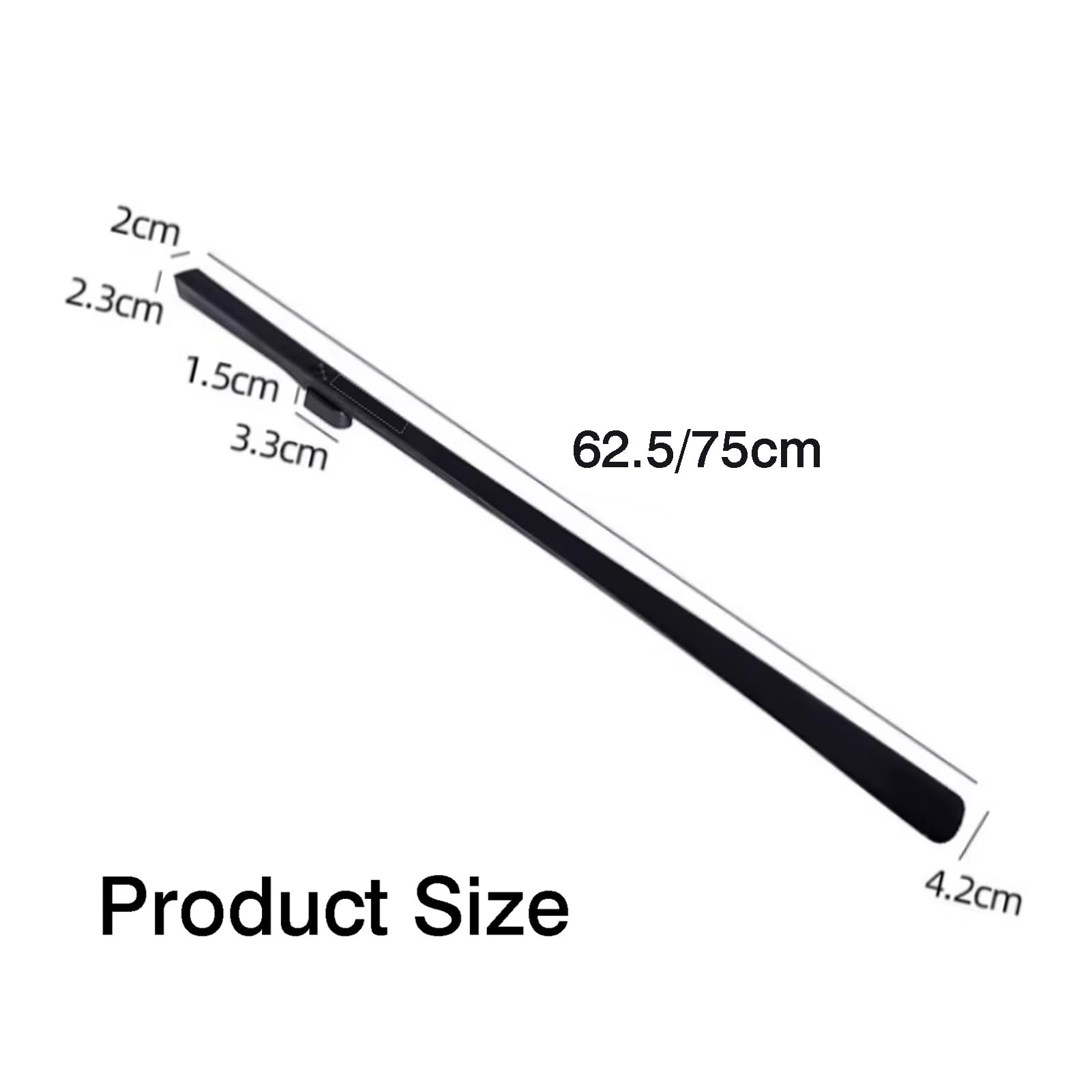 Genérico Calzador De 60 Cm Con Mango Largo, Portátil Y Ligero, Herramienta Ligera De Plástico For Levantar Zapatos Sin Necesidad De Agacharse, Ideal For Hombres Y Mujeres
