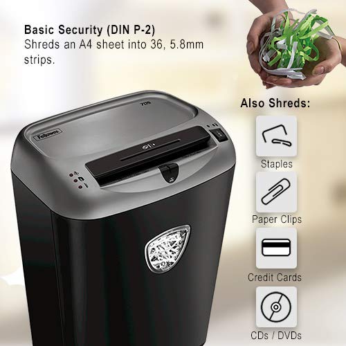 Fellowes Powershred 70S 14-Sheet Strip-Cut Paper And Credit Card Shredder With Safetylock (4671001) #TOP1