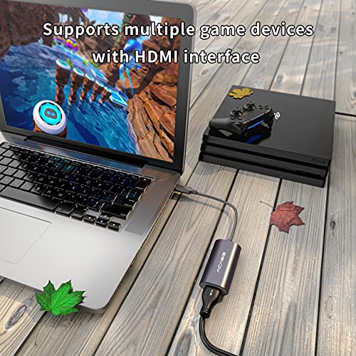 Acasis Hdmi Video Capture Card 1080P Hdmi To Type-C Video Capture Device Broadcast Live And Record For Gaming, Live Streaming, Teaching, Video Conference, Compatible With Windows Linux Os X #TOP4